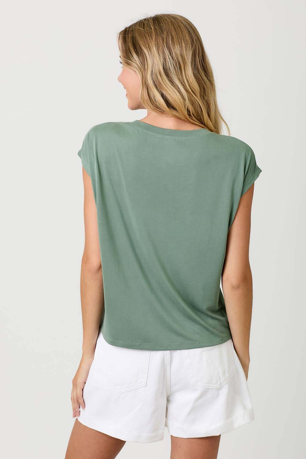 Mystree - Wholesale Knit Top - Women's - 20020 Front Ruche Modal Top 58