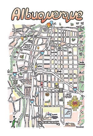 Tom Lamb Maps - Wholesale Postcard - Map Postcards1