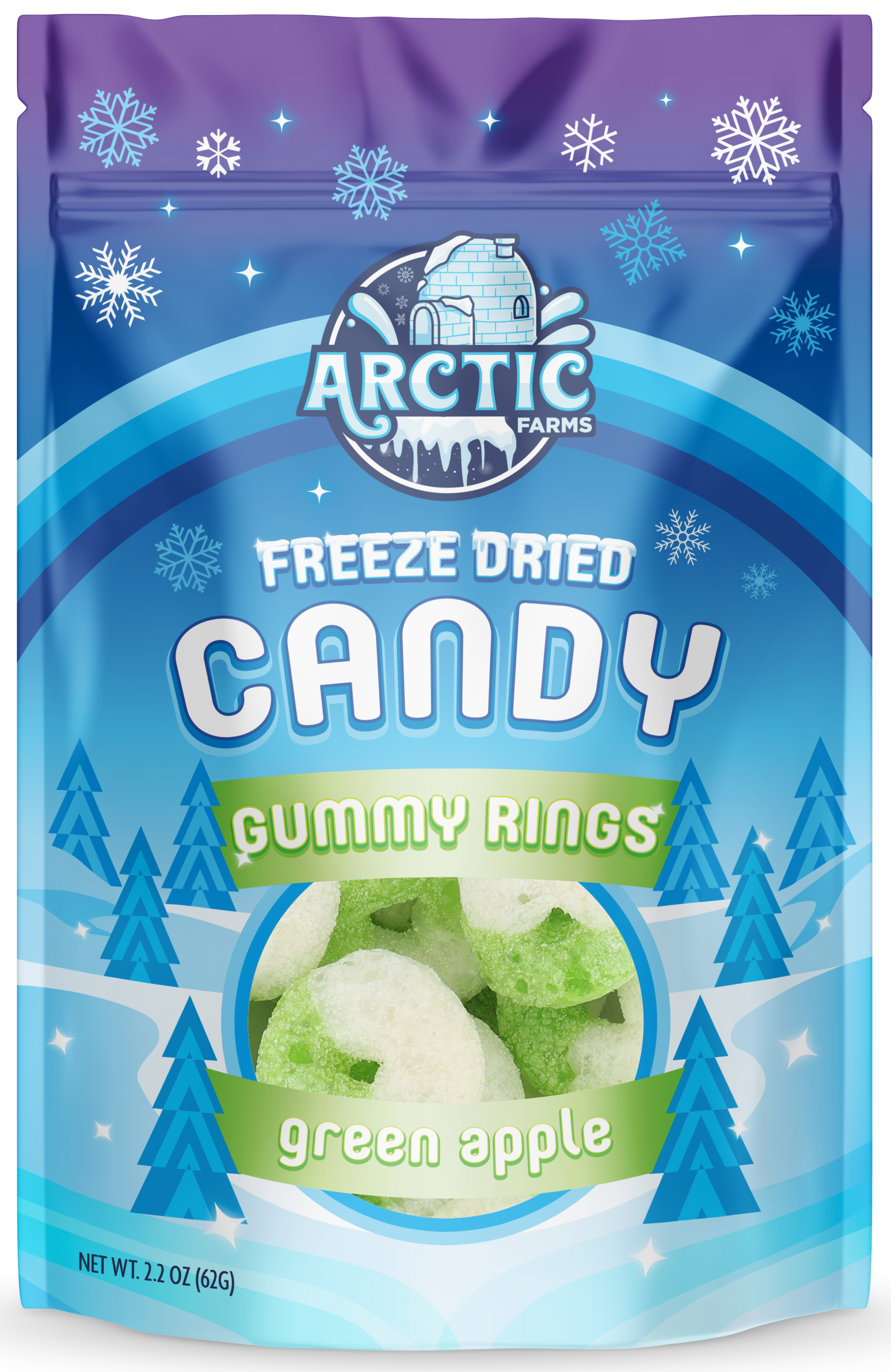 Arctic Farms - Wholesale Hard Candy - Gummy Rings Freeze Dried Crunchy Candy for Halloween Treat3
