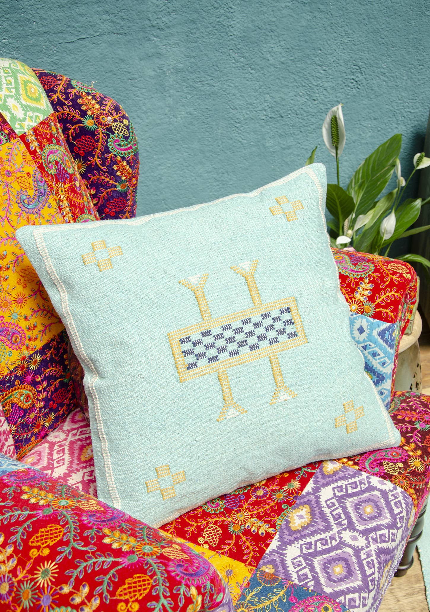 Namaste - Wholesale Kussenset - Geborduurde kussenhoes Salah1