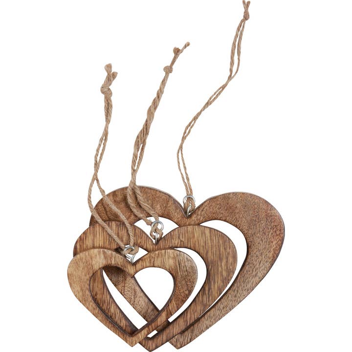 Primitives by Kathy - Wholesale Ornament - Hearts Ornament Set1