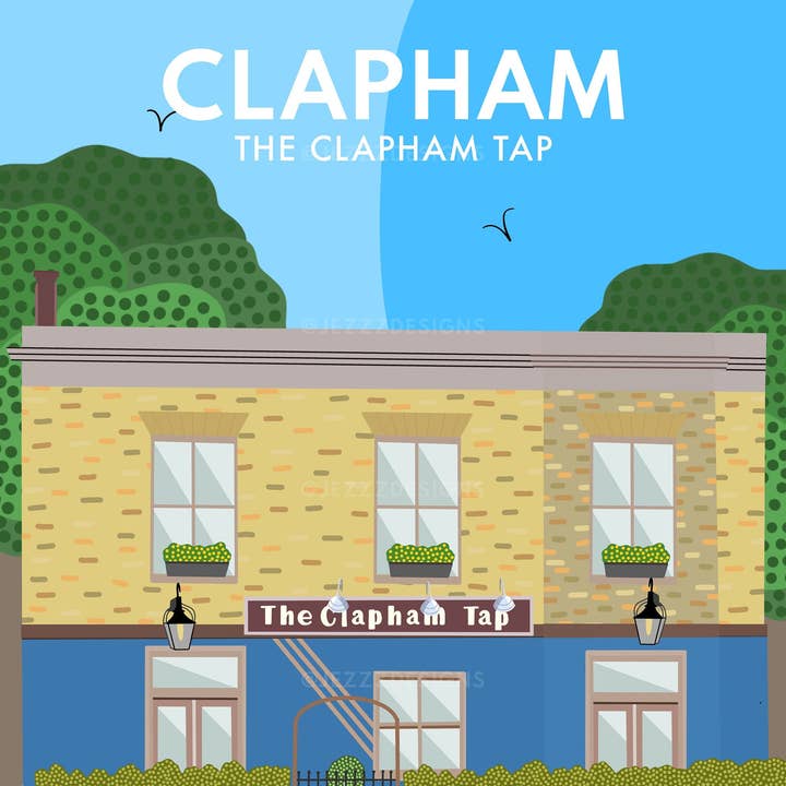 Clapham Tap Pub, Kunsttryk for engroshandel hos JezzzDesigns