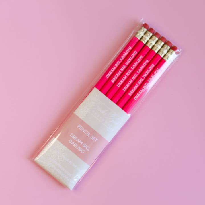 Birdie Mae Designs - Wholesale Pencil - "Dream Big, Darling" Pencil Set3