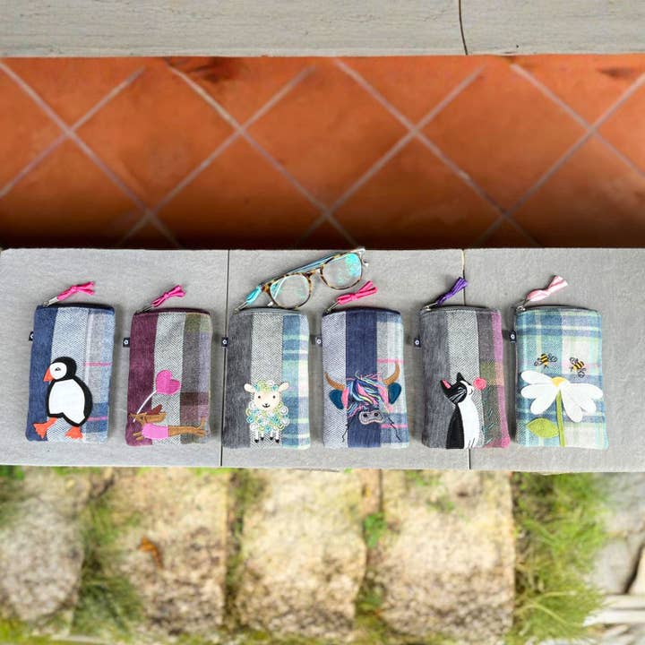 Applique Eyeglass Cases for wholesale by Earth Squared