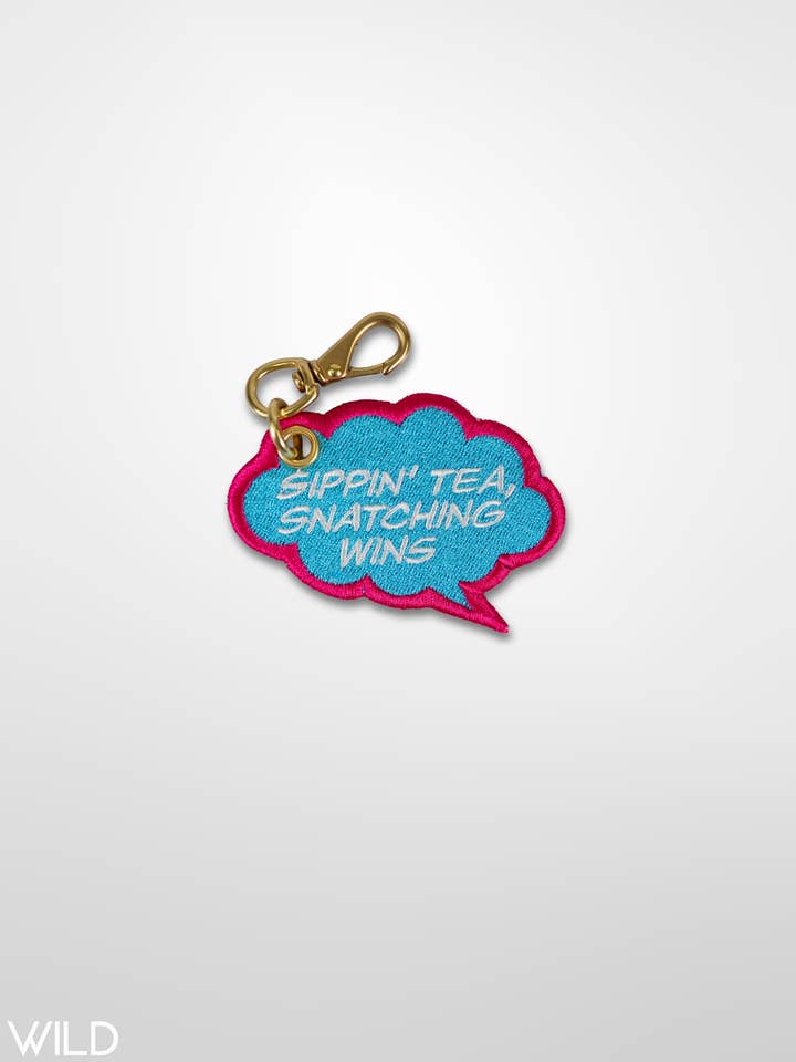 SIPPIN' TEA, SNATCHING WINS- Thought Bubble for wholesale by Wild Threads
