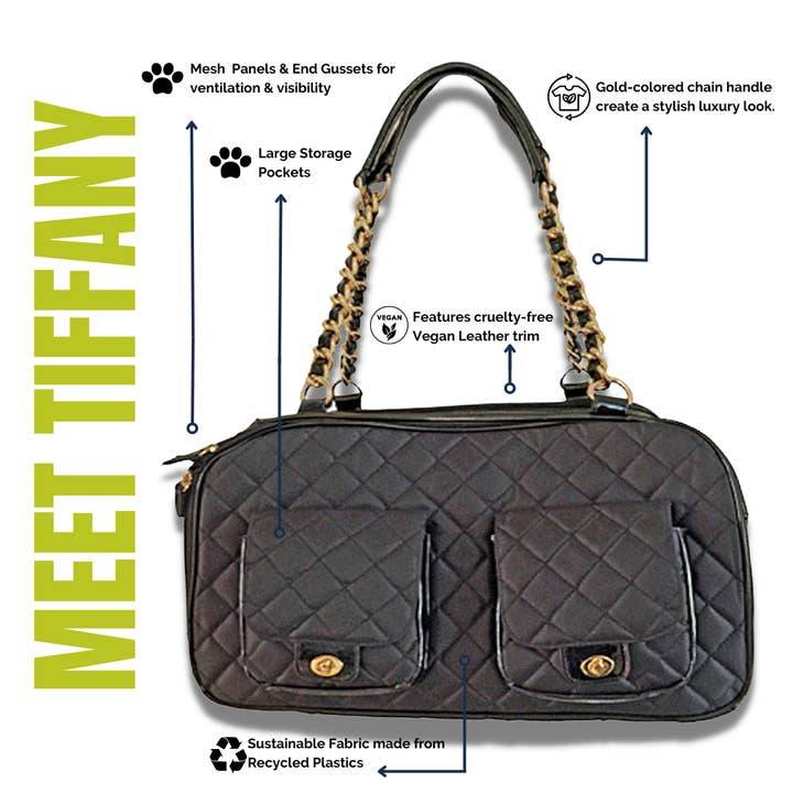 Tiffany Pet Carrier for wholesale by A Pet with Paws® LLC