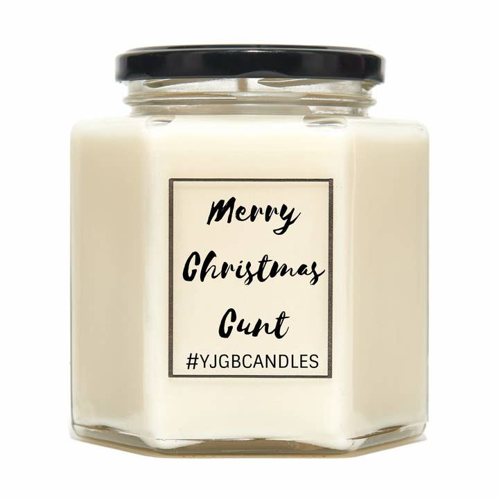 Vela perfumada Merry Christmas Cunt para venta al por mayor de Lindsay Lucas Candles