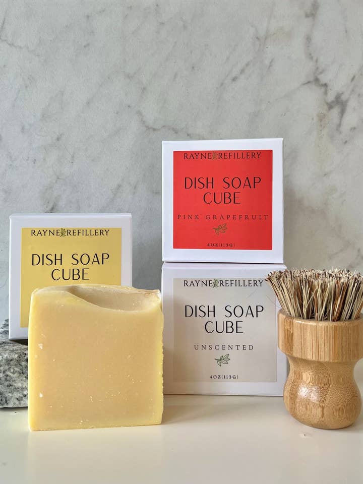Handmade Solid Dish Soap - made with Organic Ingredients for wholesale by Rayne Refillery