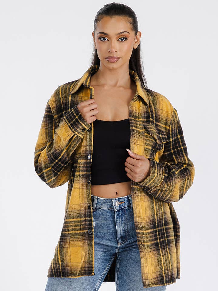Boyfriend Oversized Soft Flannel Shacket and other Purchase Wholesale oversized flannel. Free Returns & Net 60 Terms on Faire trending on Faire.