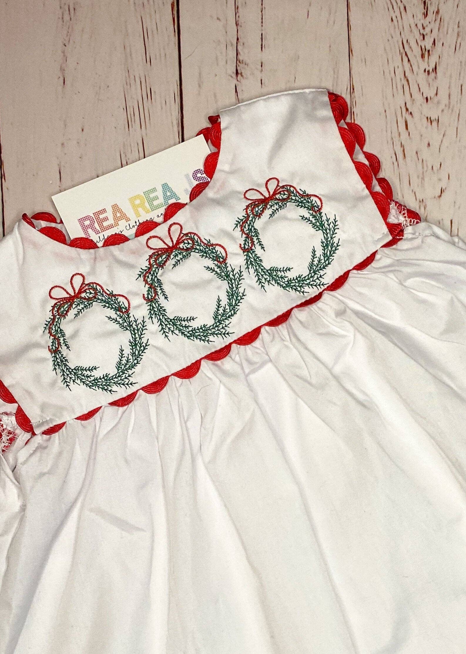 Rea Rea J's - Wholesale Dress - Kids - Wreath Trio Dress1