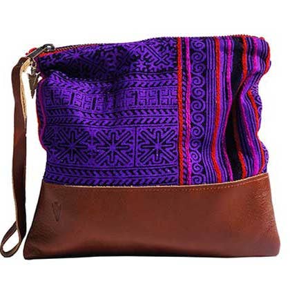 Patong Purple Clutch for wholesale by Vaalbara