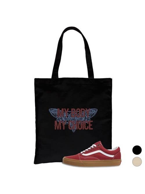 My Body My Choice Line Canvas Bag for wholesale by 365 In Love