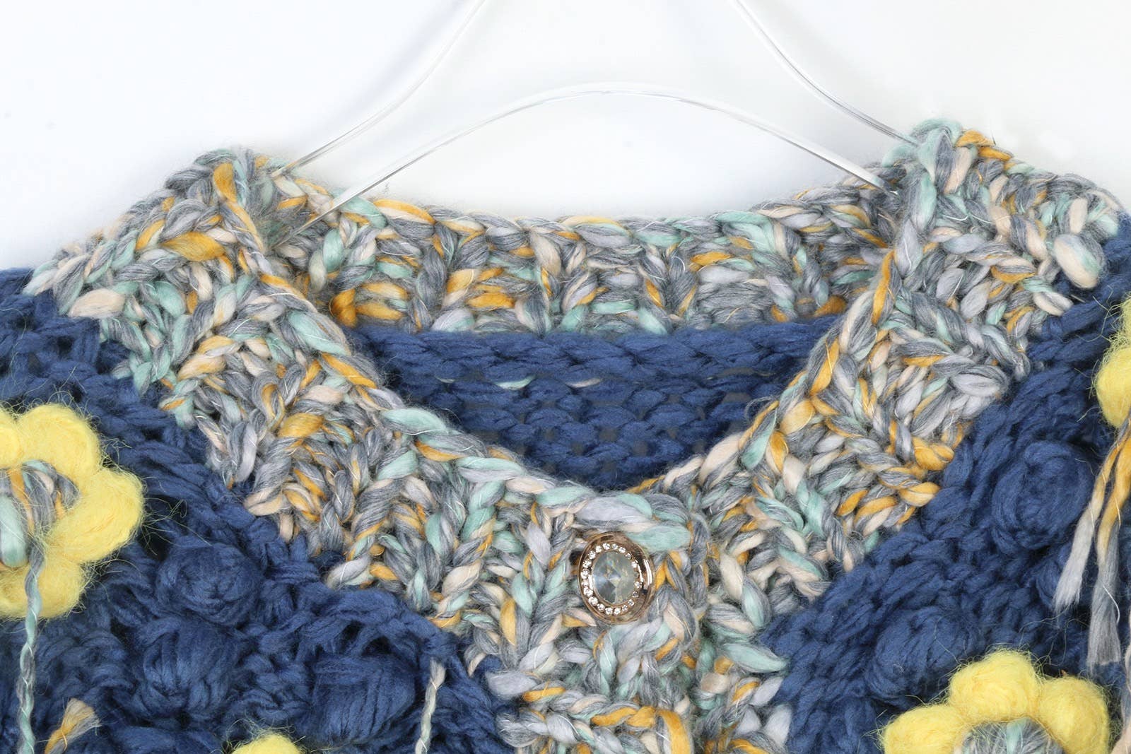 Productseeker - Wholesale Jacket - Women's - JK256 Colorblock Hand-Knitted Floral Tassel Cardigan Sweater3