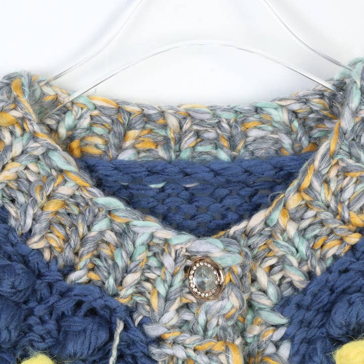 Productseeker – wholesale Jacket – Women's – JK256 Colorblock Hand-Knitted Floral Tassel Cardigan Sweater3