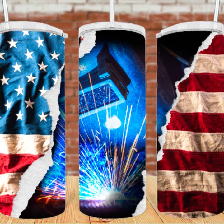 American Welder Tumbler for wholesale by Cheyenne Customs