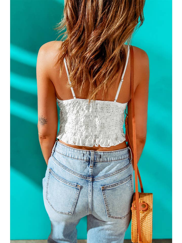 1 the Woman - Wholesale Tank Top - Women's - Lace Bralette Crop Top