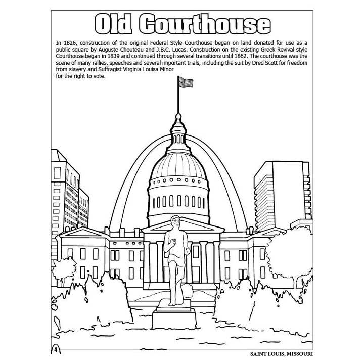 Really Big Coloring Books | ColoringBook.com - Wholesale Coloring & Activity Book - Kids & Baby - Saint Louis ‘Gateway to the West’ Coloring Book 8.5 x 111
