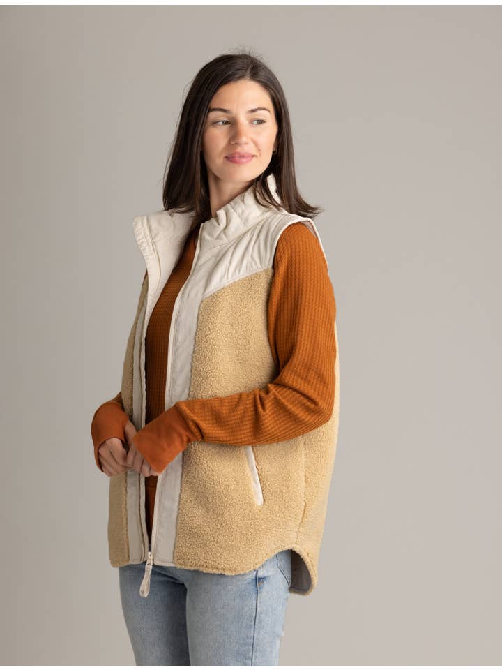 LIV Outdoor - Wholesale Outerwear Vest - Women's - Women's Vela Hybrid Berber Vest7