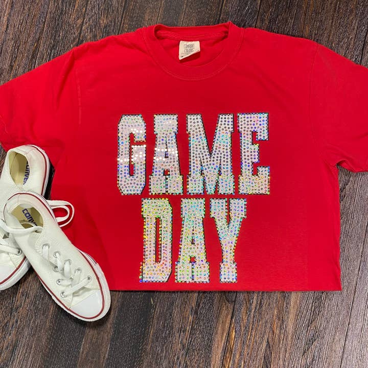 Game Day Spangle Comfort Colors a manica corta per la vendita all'ingrosso da parte di Dockery Corporation