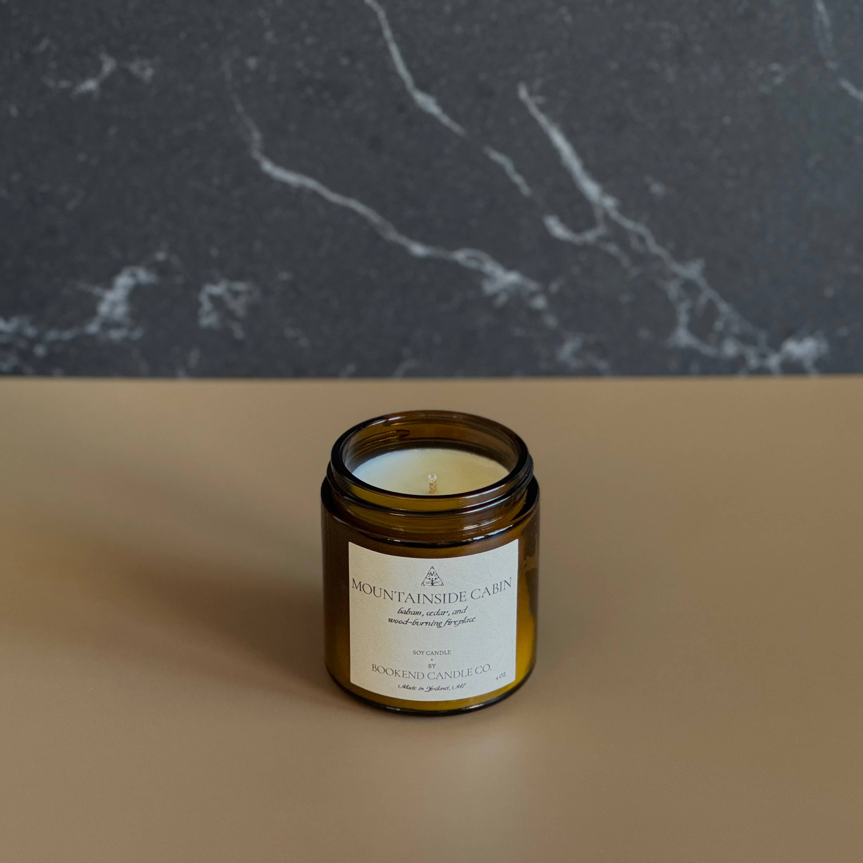 Bookend Candle Co. - Wholesale Jar/Filled Candle - Balsam Candle - Mountainside Cabin Soy Candle2
