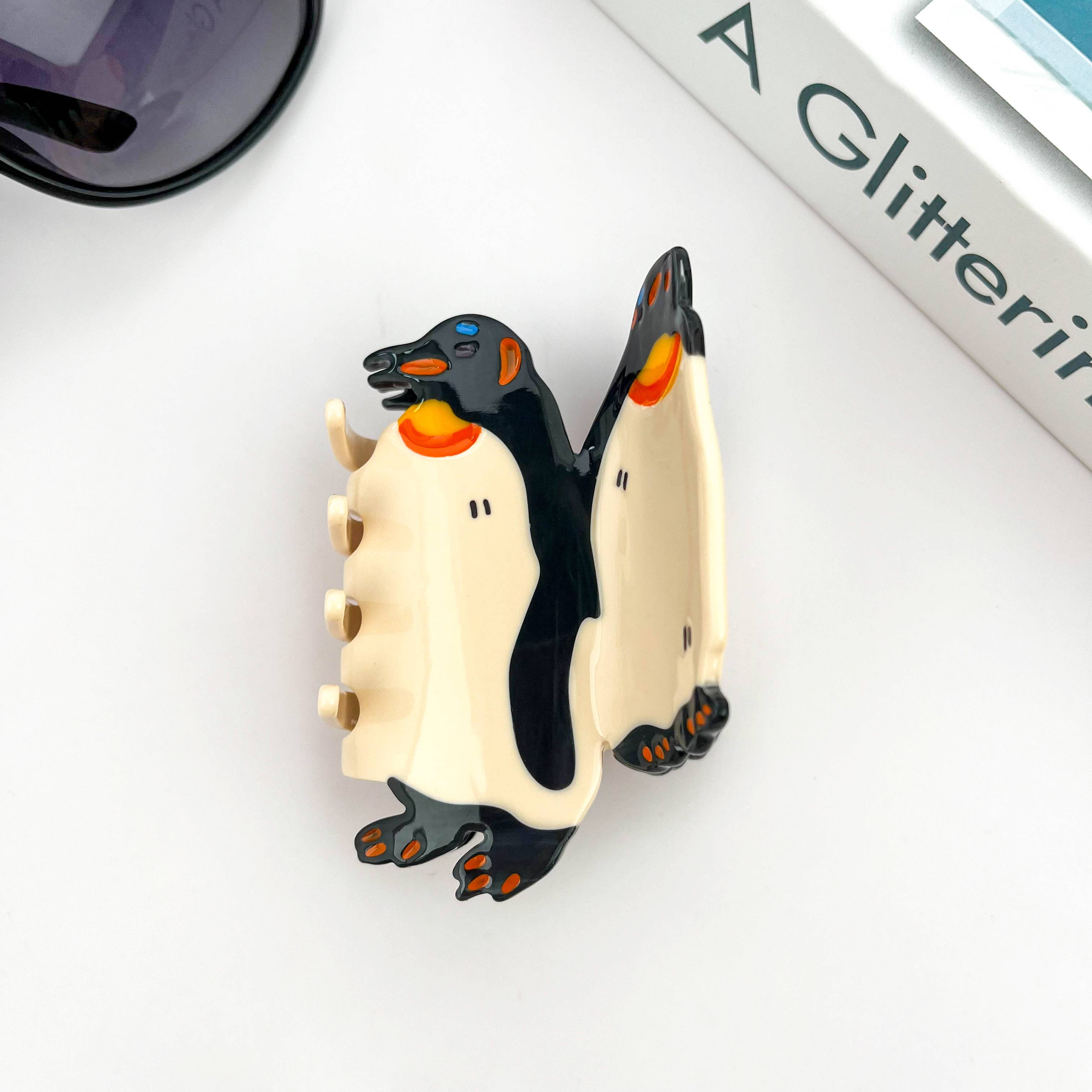 SoapElenGlen - Vendita all'ingrosso Fermaglio per capelli - Donna - Fermaglio per capelli in acetato vita marina, fermaglio a forma di calamaro e medusa.4