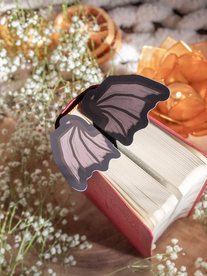 3D Bat Wings Bookmark | Soft Touch for wholesale by Meaggie Moos