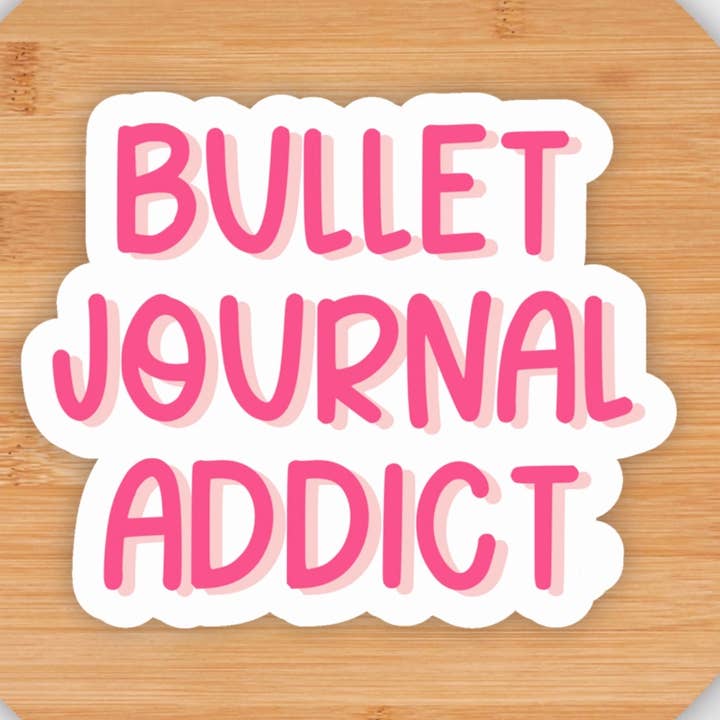 Autocollant Bullet Journal Addict pour la vente par Made in the North Designs