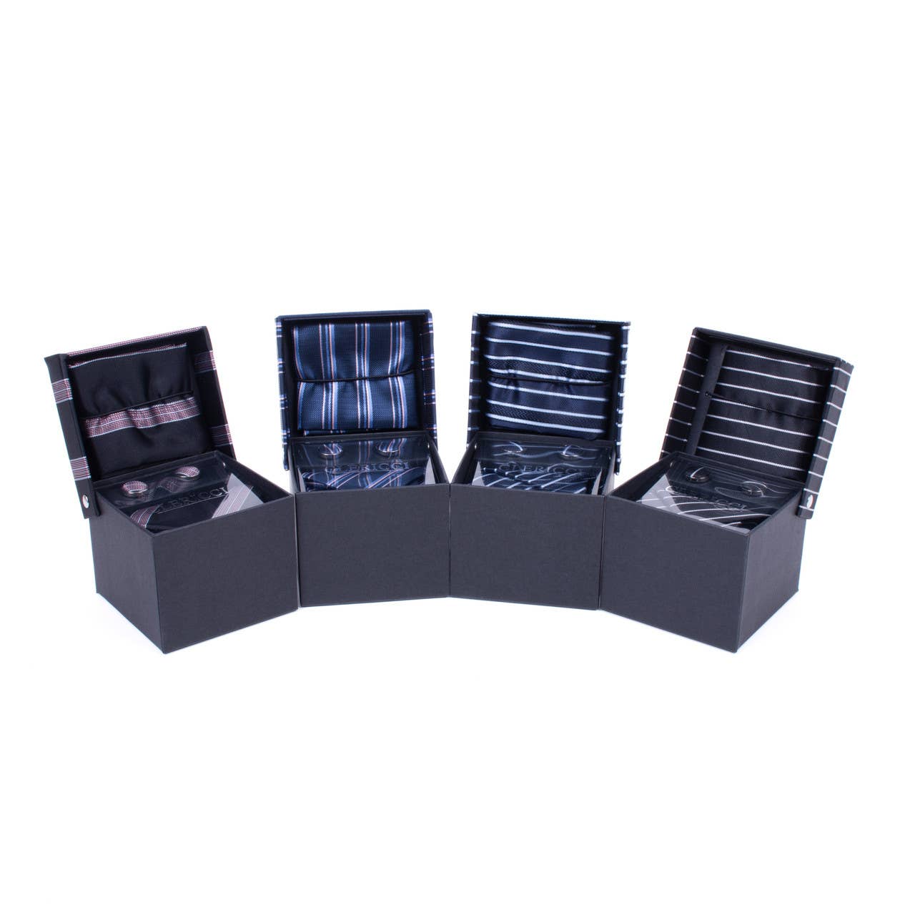 Selini New York - Wholesale Suit Set - Men's - 12pc Assorted Pack Boxed  Tie Hanky Cufflink Set PWFB5000-SS7