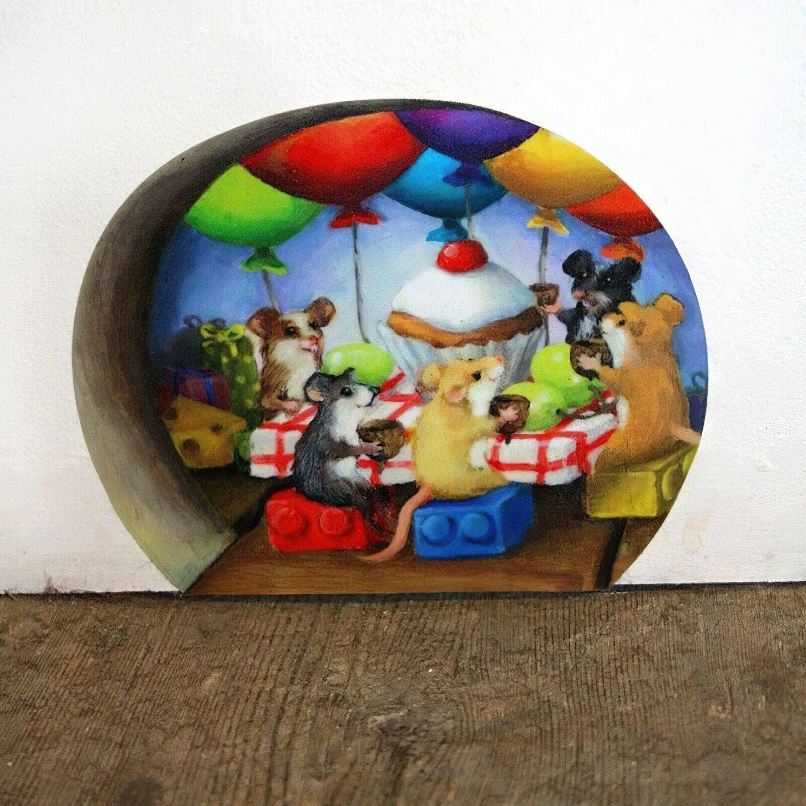 Wonderwallsboutique – wholesale Wall decal/stickers – 3D Cartoon Mouse Hole Wall Decals Removable Decor13