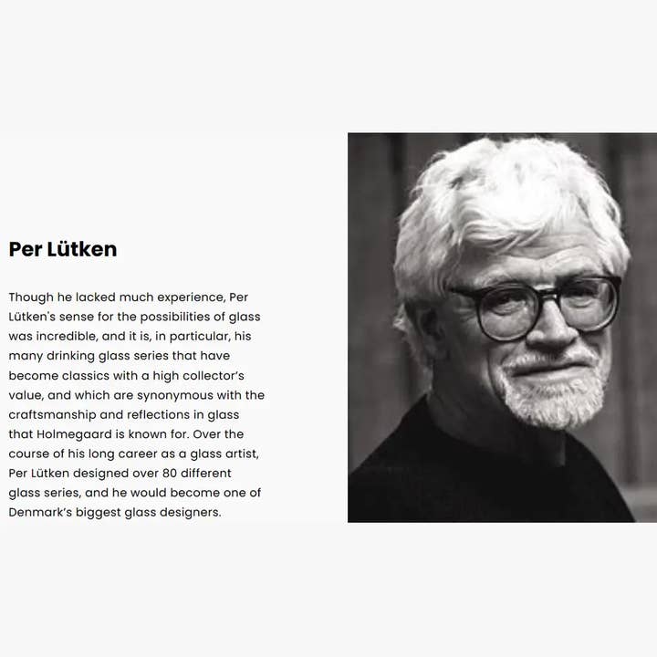 Danish Design Collective - Wholesale Shot Glass - Holmegaard - No. 5 - Mouth-Blown Shot Glass - 1.7 oz3