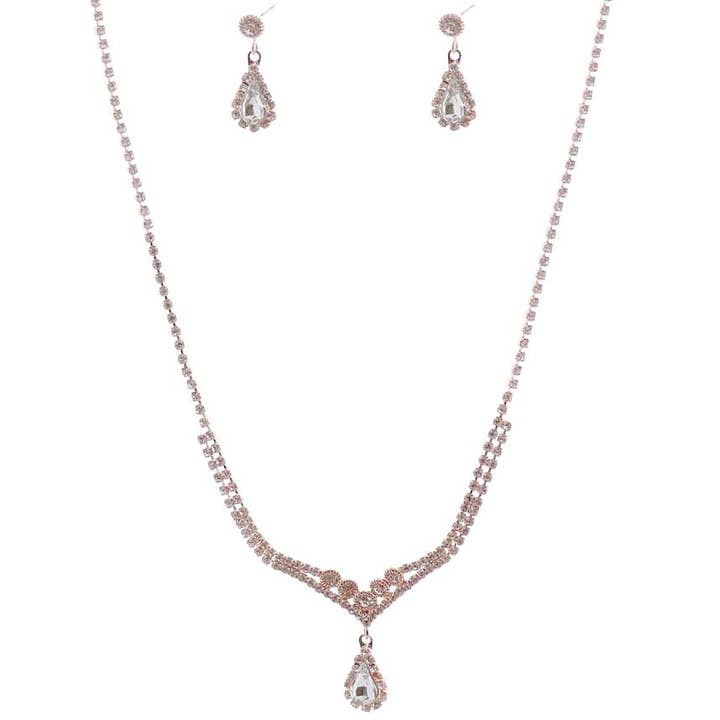 Y Shape Rhinestone Set for wholesale by Diacly