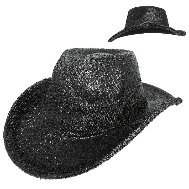 SP Sophia Collection - Wholesale Cowboy Hat - Women's - Fashion Sequin Glittering Cowboy Hat