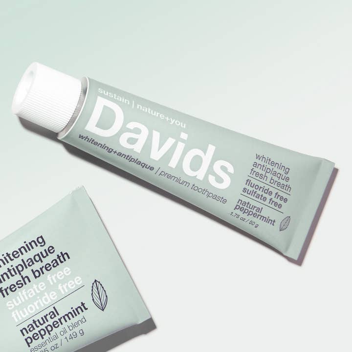 Davids Natural Toothpaste - Wholesale Toothpaste - Davids travel size premium toothpaste / peppermint