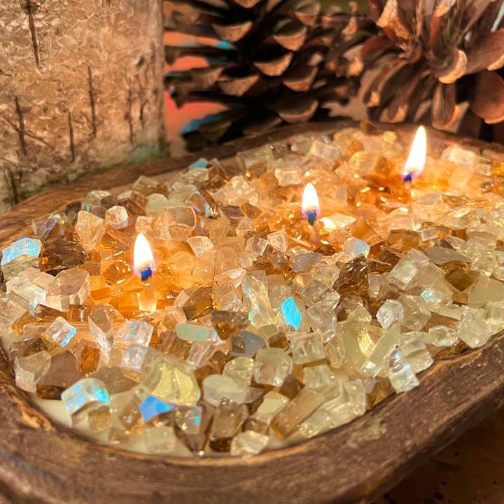 Plaid Rooster Co - Wholesale Jar/Filled Candle - "FIRE BOWL" Dough Bowl Soy Candle (Various Colors/Scents)3