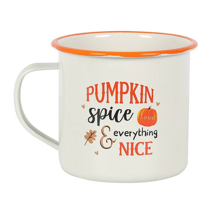 Something Different Wholesale - Vendita all'ingrosso Tazza - Tazza smaltata Pumpkin Spice Autunno