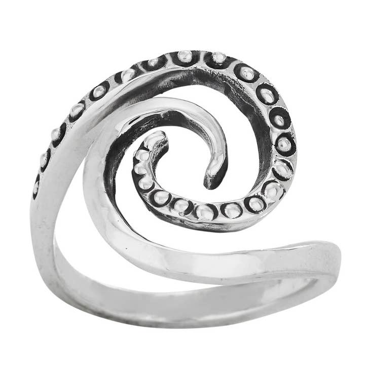 Bague Sea Spiral pour la vente par Tiger Mountain Jewelry