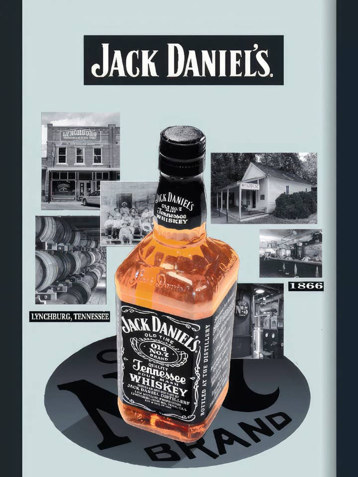 Jack Daniel's Spiegel Bottle & Distillery for wholesale by Close Up GmbH