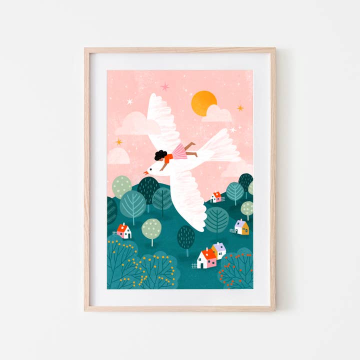 Flying High - Art Print for wholesale by Bea Müller