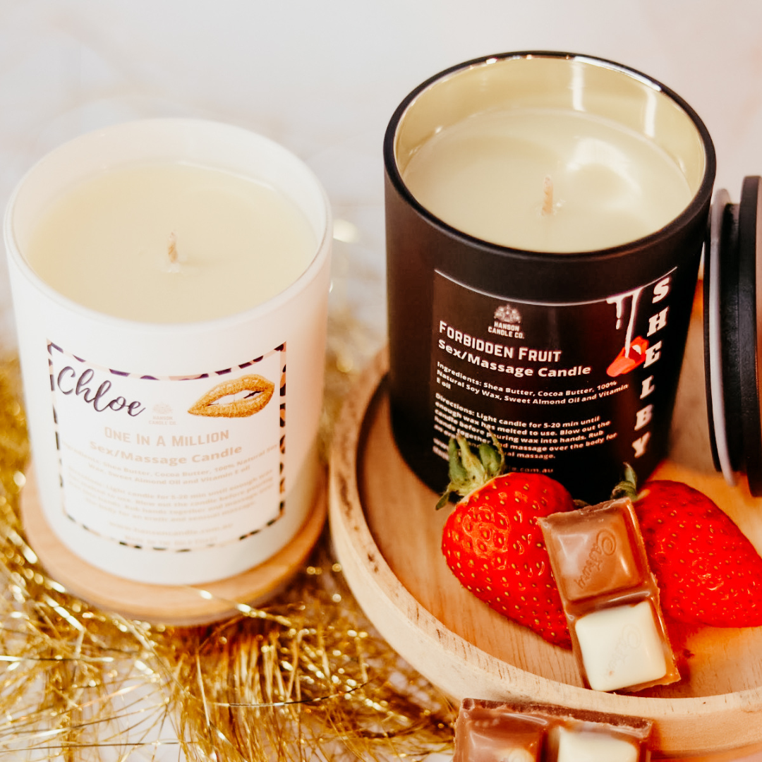 Hanson Candle Co. - Wholesale Novelty Candle - LIMITED EDITION "Shelby" Massage Candle - Forbidden Fruit5