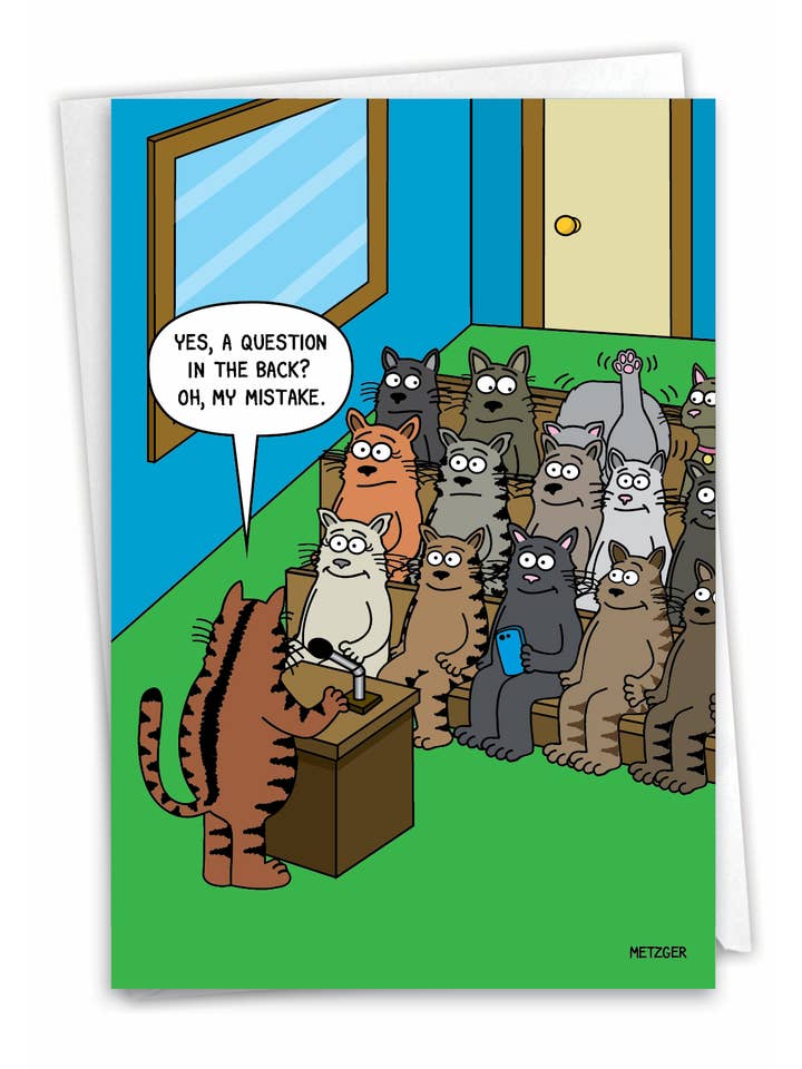 Fødselsdagskort - Cat Spørgsmål for engroshandel hos NobleWorks