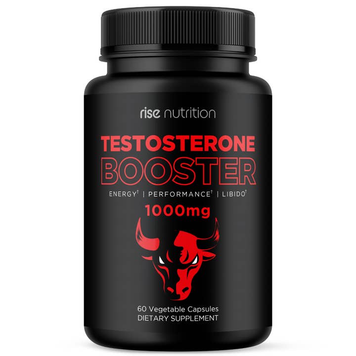 Rise Nutrition - Wholesale Oral Supplement/Vitamin - Testosterone Booster with Maca & Tribulus - 60 Capsules