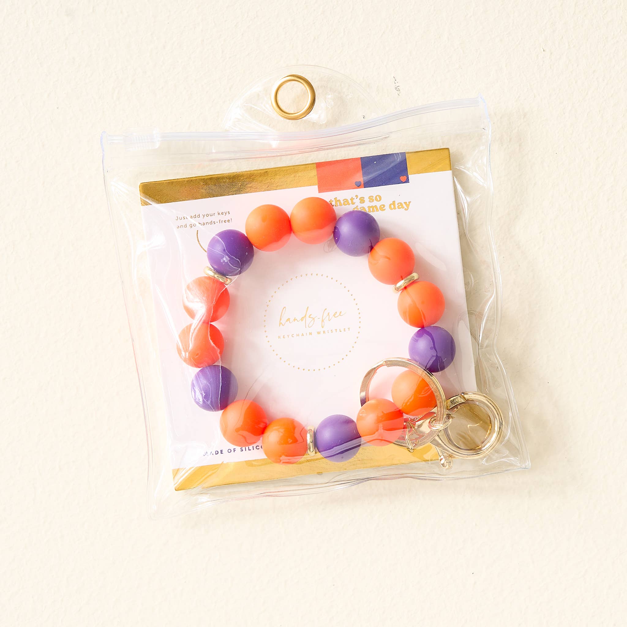 The Darling Effect - Wholesale Keychain Bracelet - Game Day Hands-Free Keychain Wristlet - 8 Colors Available!1