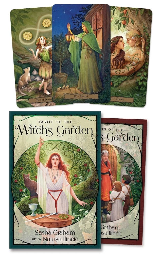 Cardshouse – Cartas de tarô por atacado – Tarot do Jardim da Bruxa Cartas Llewellyn8