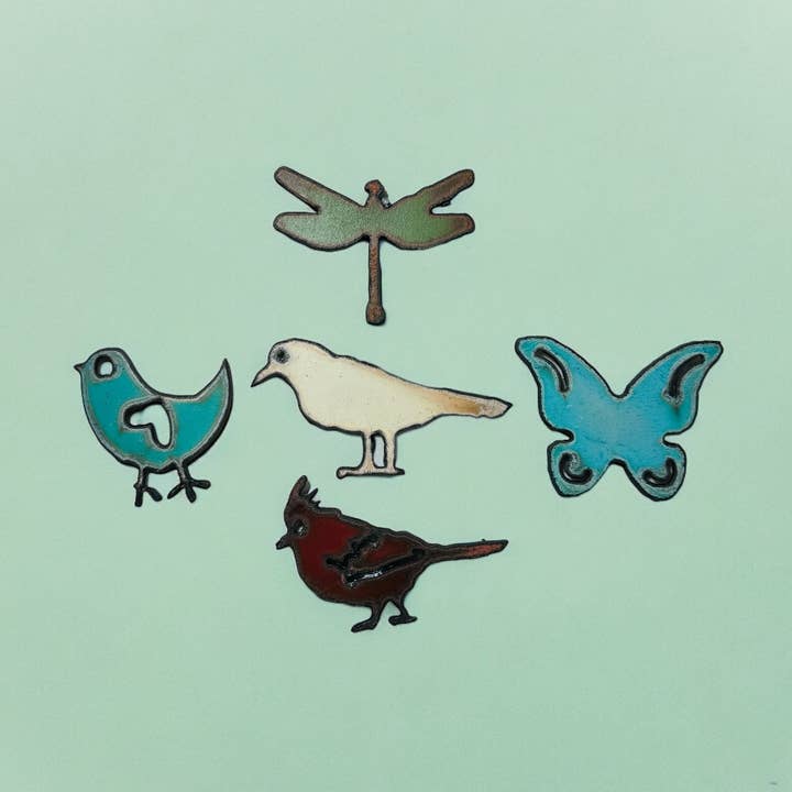 Cardinal magnet dragonfly bird butterfly crow metal gifts for wholesale by Iron Jewel