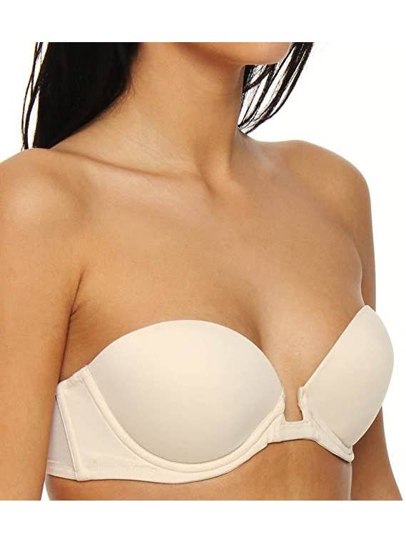 Nude Jezebel Caress Seamless Strapless Bra JZ22533 for wholesale on Faire