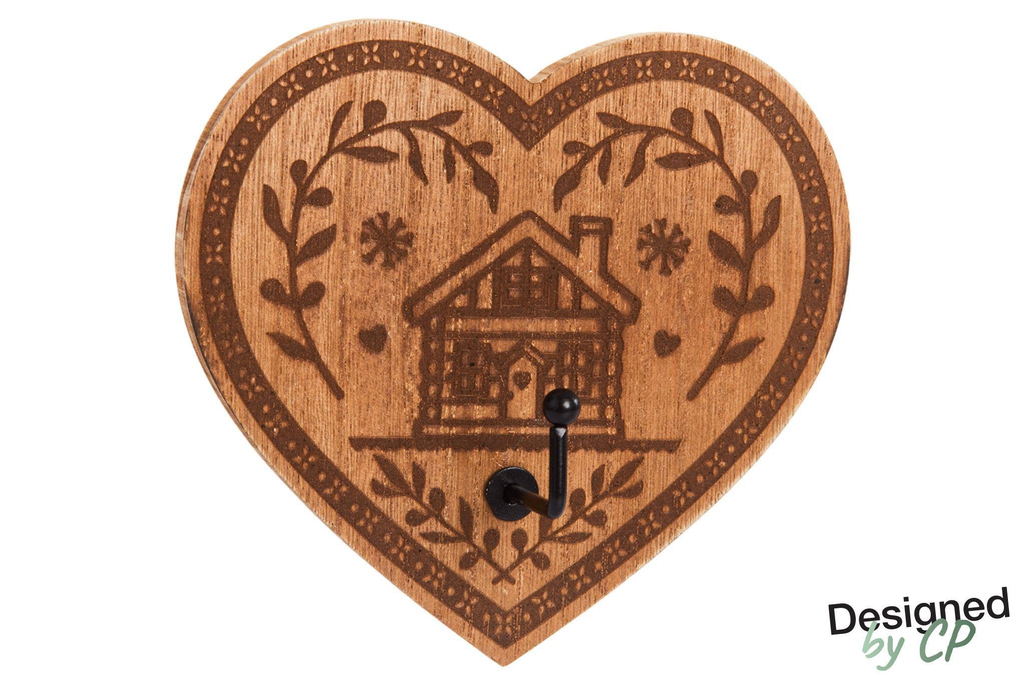 CP INTERNATIONAL - Wholesale Wall Hook - Heart Hook 1 Hook #60