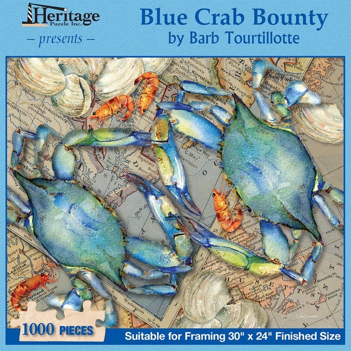 Heritage Puzzle - Wholesale Puzzle - Adult - Blue Crab Bounty 1000 Piece Puzzle1