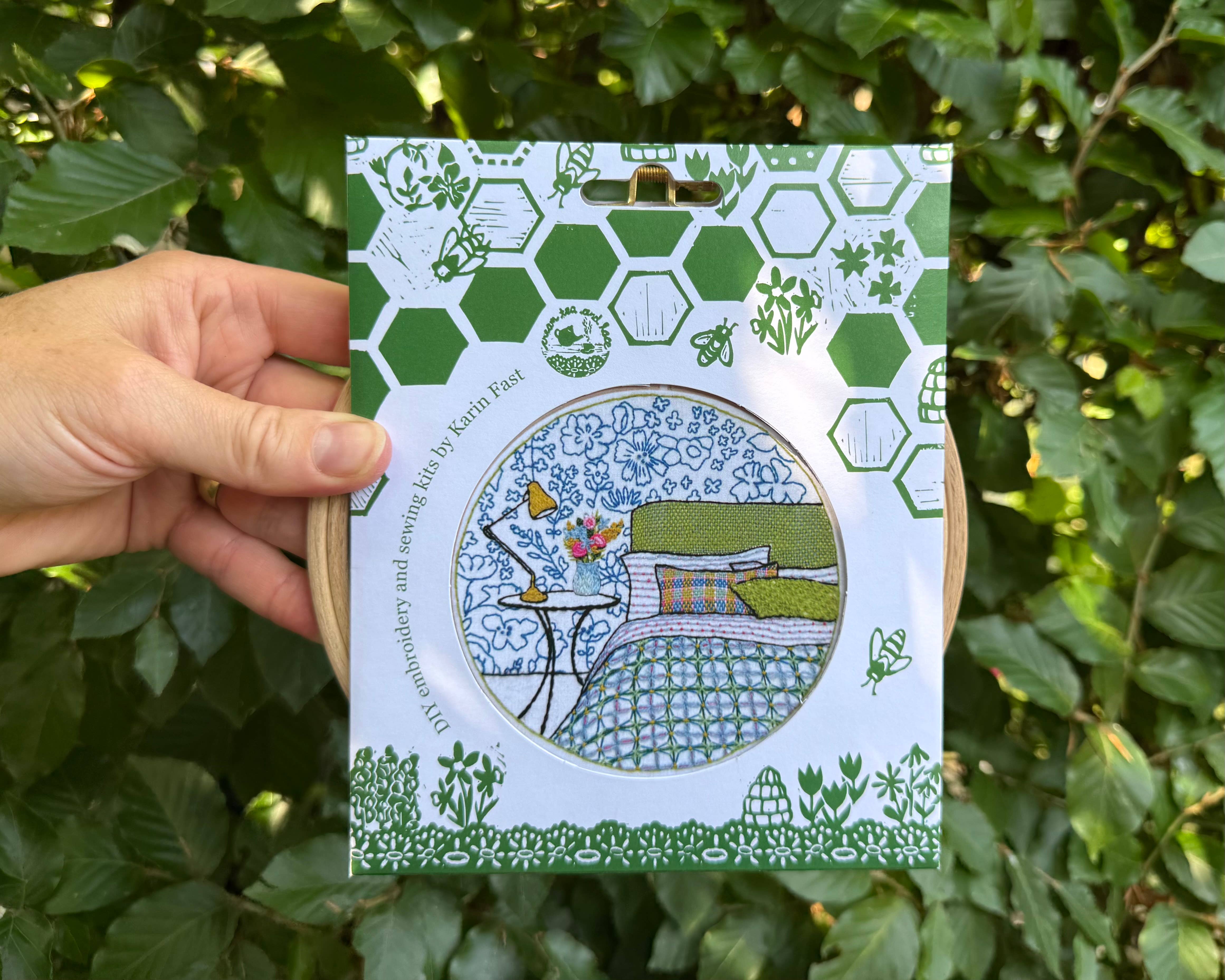 Cream Tea and Lace - Wholesale Embroidery/Cross Stitch Supplies - embroidery kit midsummer, interior design modern hoop art9