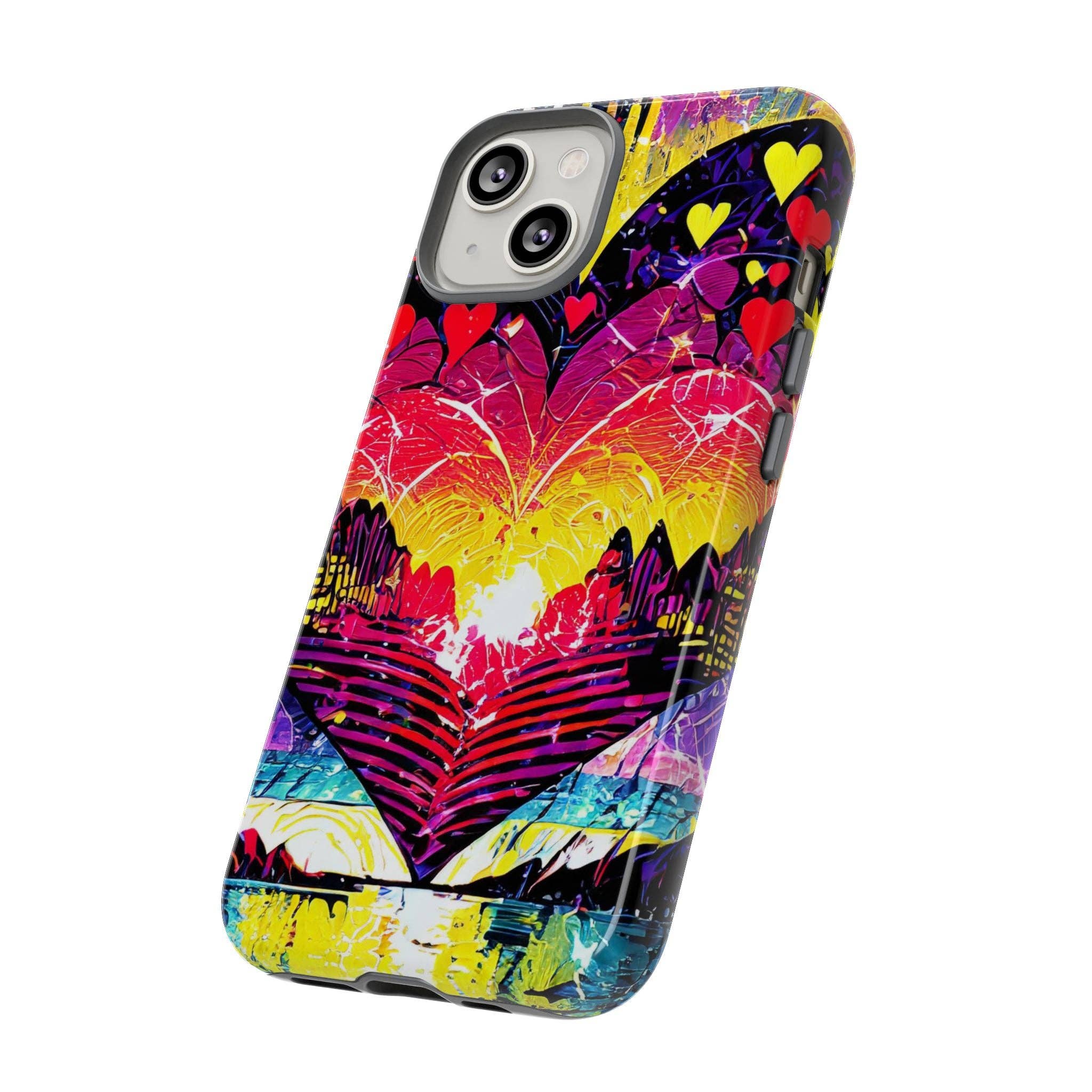 Studio 653 Clothing Co - Wholesale Phone Case - Women's - Vibrant Heart Sunset Tough Phone Case22