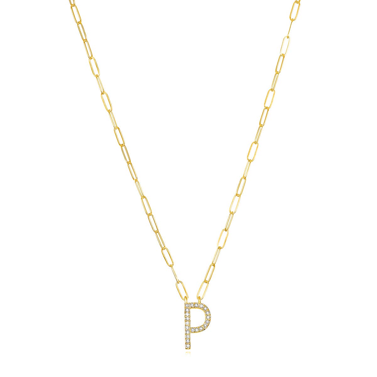 Amelia Rose Jewelry - Wholesale Pendant/Charm Necklace - Grand Diamond Initial Necklaces-All Letters Gold23